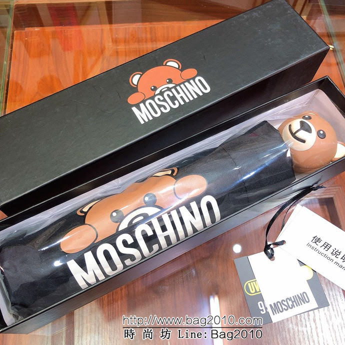 Moschino莫斯奇諾 火爆熊頭全自動伸縮手柄 防雨防紫外線隔熱傘  sll1044
